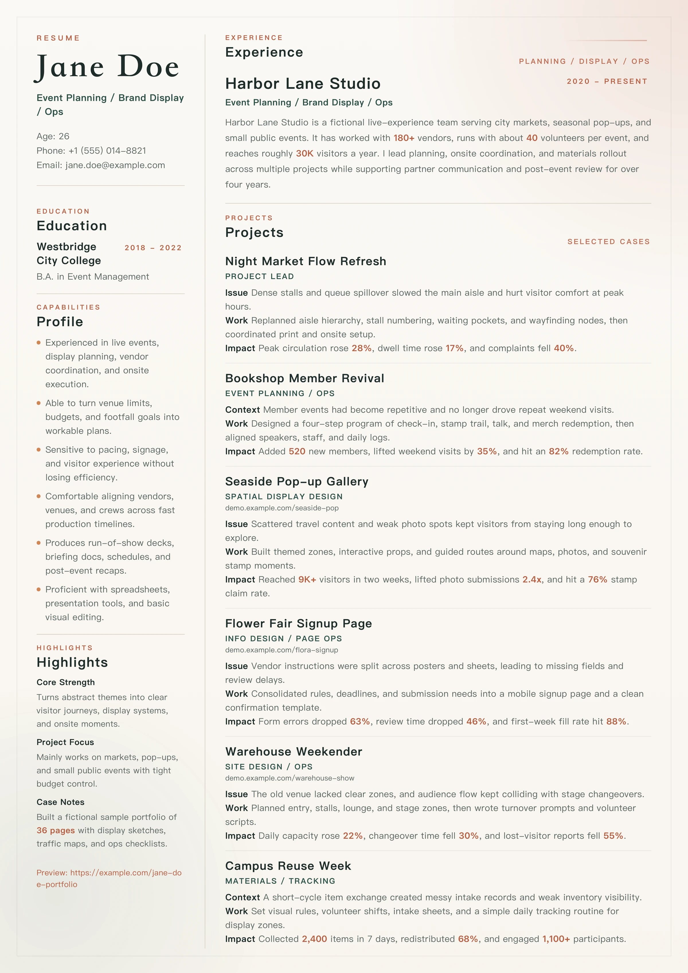 DesignCode design showcase: Resume